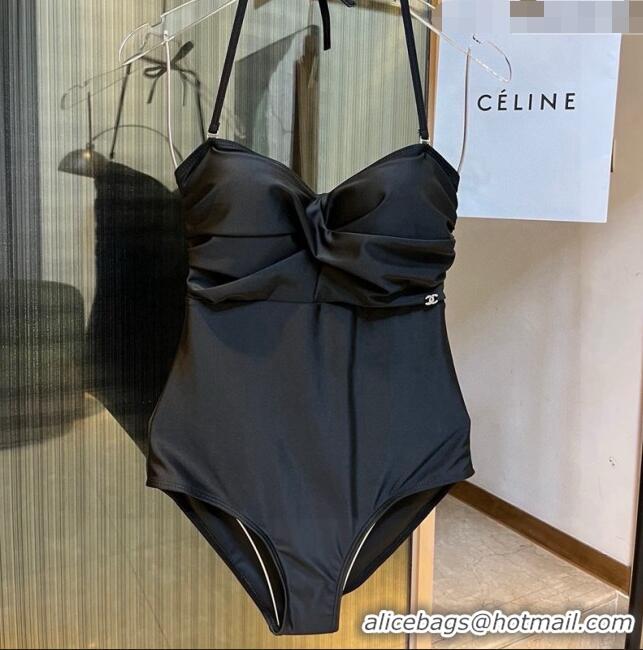 Classic Cheapest Chanel Swimwear CH040143 Black 2024