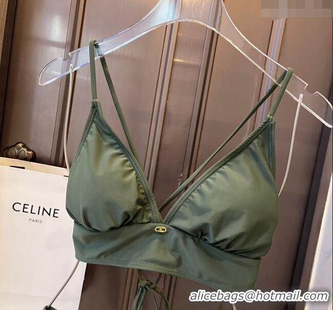 Wholesale Cheap Celine Swimwear CE040101 Green 2024