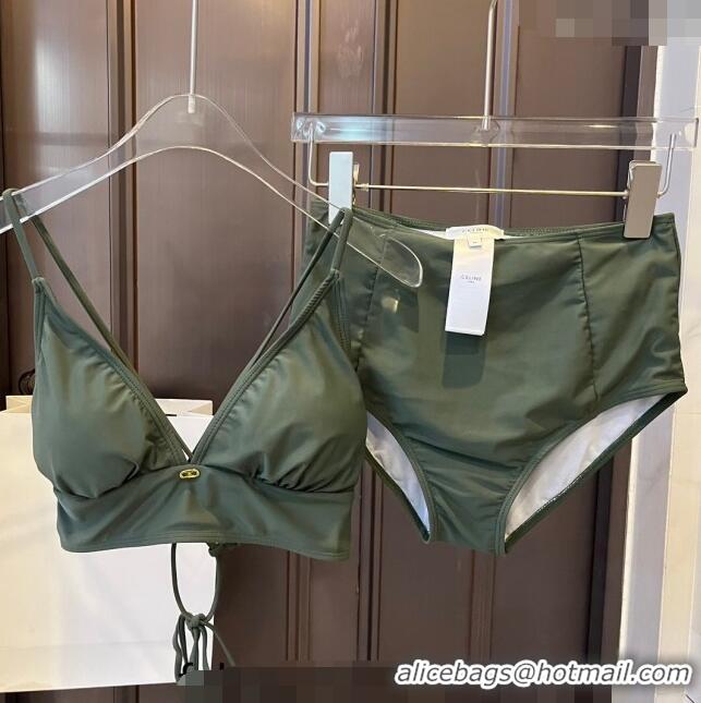 Wholesale Cheap Celine Swimwear CE040101 Green 2024