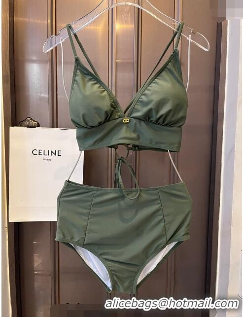 Wholesale Cheap Celine Swimwear CE040101 Green 2024