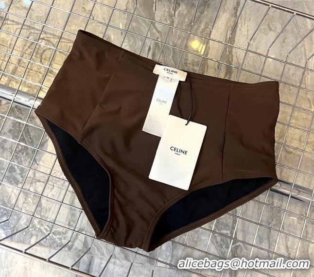 New Inexpensive Celine Swimwear CE040101 Brown 2024