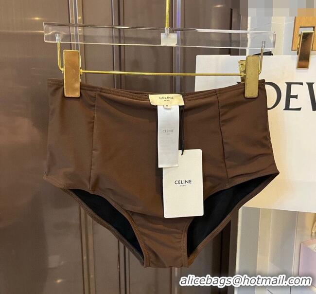 New Inexpensive Celine Swimwear CE040101 Brown 2024