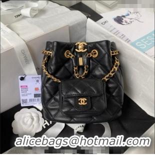 Promotional Chanel Calfskin Small Backpack bag AS3947 Black 2023