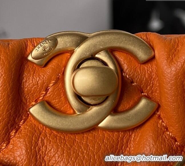 Top Design Chanel Calfskin Small Backpack bag AS3947 Orange 2023