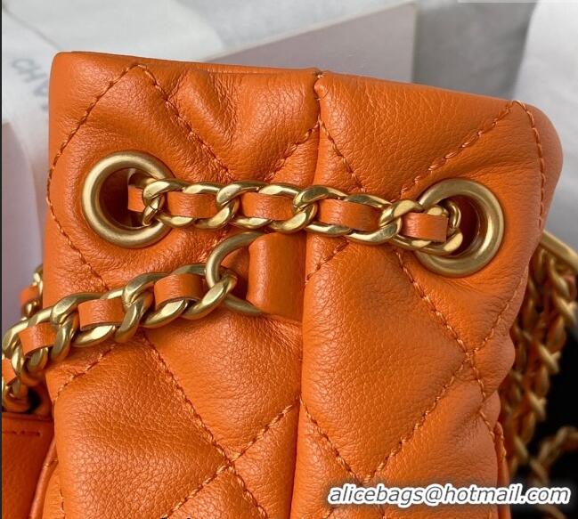 Top Design Chanel Calfskin Small Backpack bag AS3947 Orange 2023