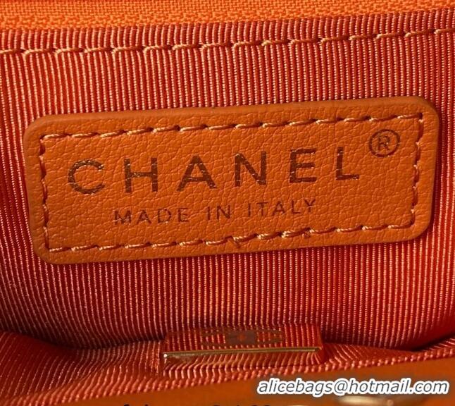 Top Design Chanel Calfskin Small Backpack bag AS3947 Orange 2023