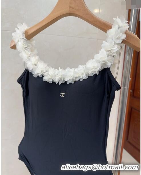 Inexpensive Chanel Swimwear with Bloom CH0401 White/Black 2024