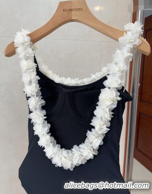 Inexpensive Chanel Swimwear with Bloom CH0401 White/Black 2024