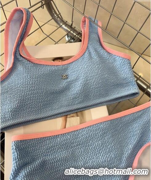 Buy Discount Chanel Swimwear CH040140 Llight Blue/Pink 2024