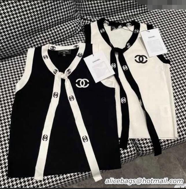 Super Quality Chanel Tie Vest CH0401 White 2024