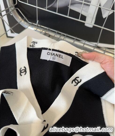 New Design Chanel Tie Vest CH0401 Black 2024