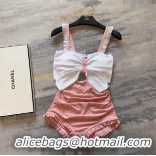 New Design Chanel Ruffled Swimwear CH040140 Pink 2024