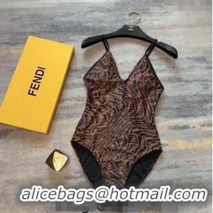 ​Top Quality Fendi FF Swimwear FE040101 Brown/Black 2024