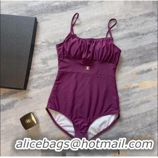 ​Top Grade Celine Swimwear CE040101 Purple 2024