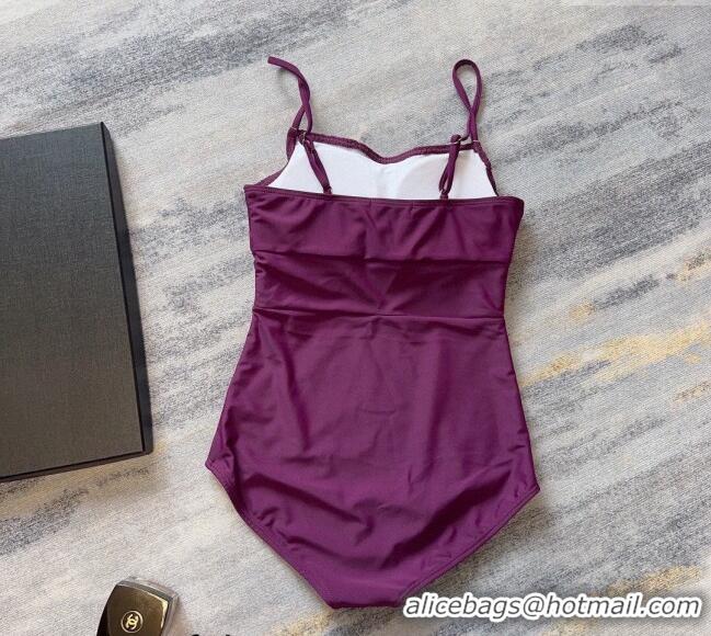 ​Top Grade Celine Swimwear CE040101 Purple 2024