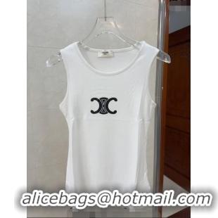 ​Famous Brand Celine Long Vest 0401 White 2024