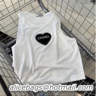 Unique Discount Chanel Love Vest 0401 White 2024