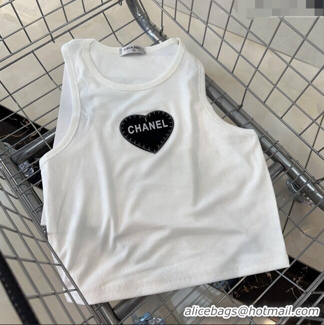 Unique Discount Chanel Love Vest 0401 White 2024