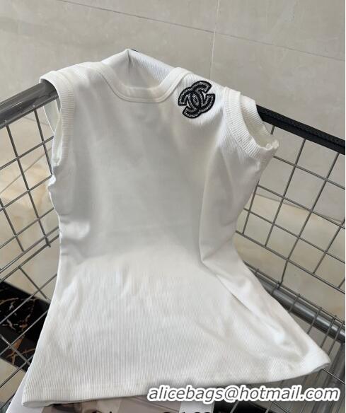 Trendy Design Chanel Long Vest 0401 White 2024