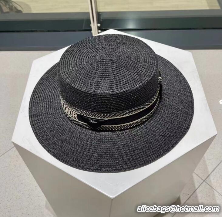 Well Crafted Dior Straw Hat D2724 Black 2024