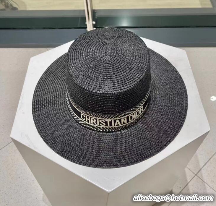 Well Crafted Dior Straw Hat D2724 Black 2024