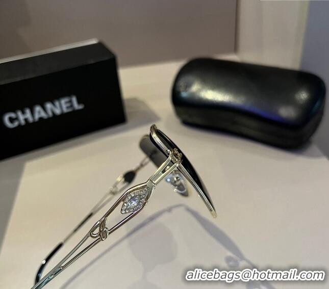 Buy Inexpensive Chanel Sunglasses 041001 Black 2024