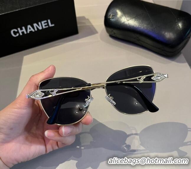 Buy Inexpensive Chanel Sunglasses 041001 Black 2024