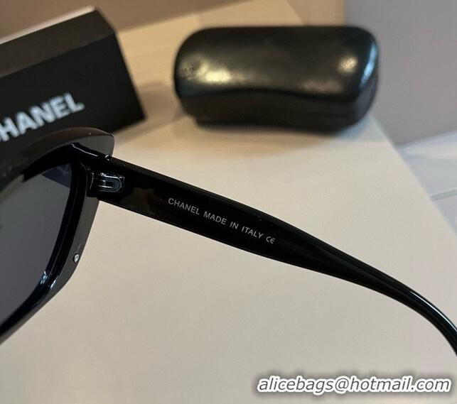 Buy Cheap Chanel Sunglasses with Pearls 0410 Black 2024