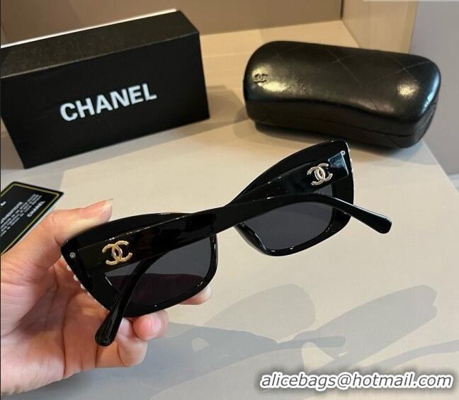 Buy Cheap Chanel Sunglasses with Pearls 0410 Black 2024