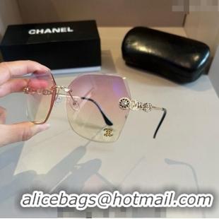 Top Quality Chanel Sunglasses 041002 Pink 2024