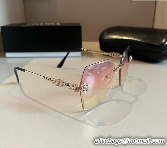 Top Quality Chanel Sunglasses 041002 Pink 2024