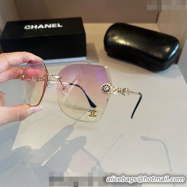 Top Quality Chanel Sunglasses 041002 Pink 2024