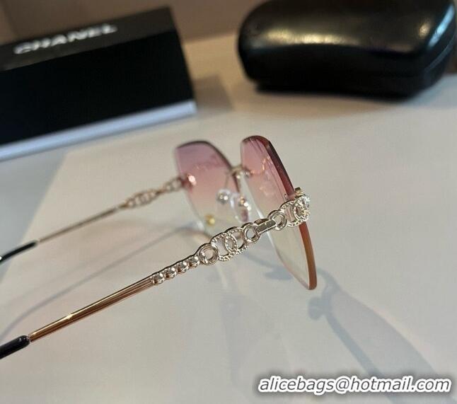 Top Quality Chanel Sunglasses 041002 Pink 2024