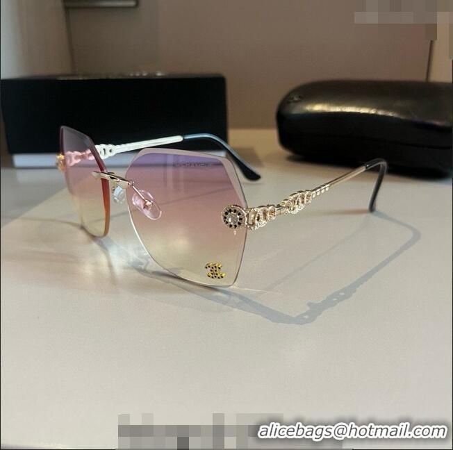 Top Quality Chanel Sunglasses 041002 Pink 2024