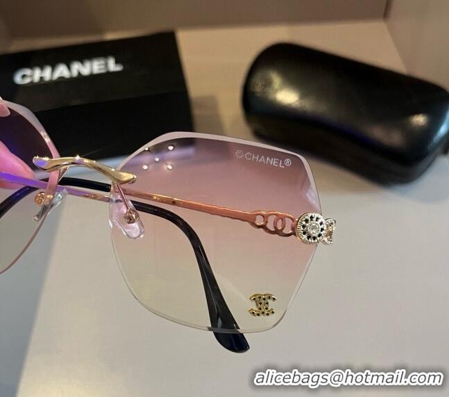 Top Quality Chanel Sunglasses 041002 Pink 2024