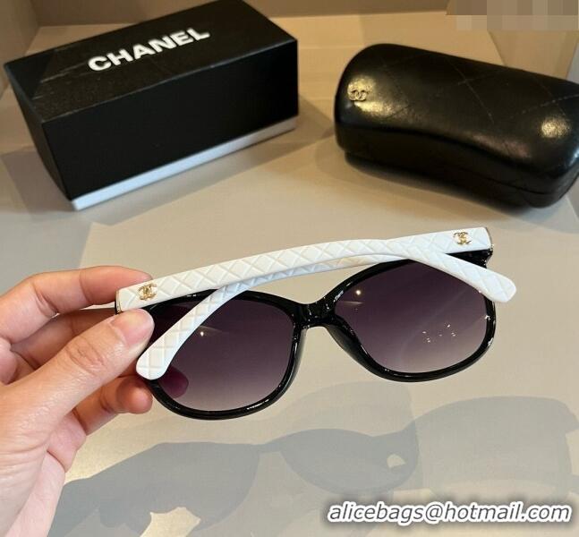 Famous Brand Chanel Sunglasses 041003 Black/White 2024