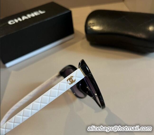 Famous Brand Chanel Sunglasses 041003 Black/White 2024