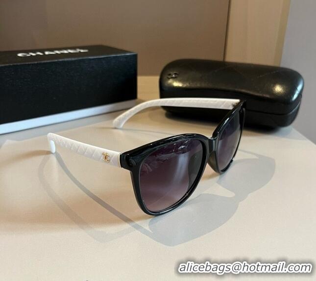 Famous Brand Chanel Sunglasses 041003 Black/White 2024