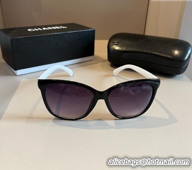 Famous Brand Chanel Sunglasses 041003 Black/White 2024