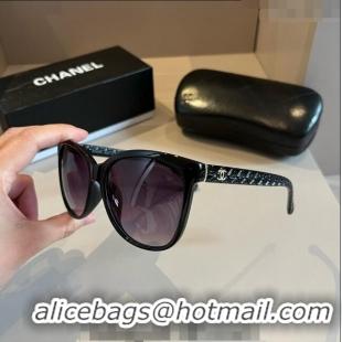 Buy Inexpensive Chanel Sunglasses 041003 Black 2024