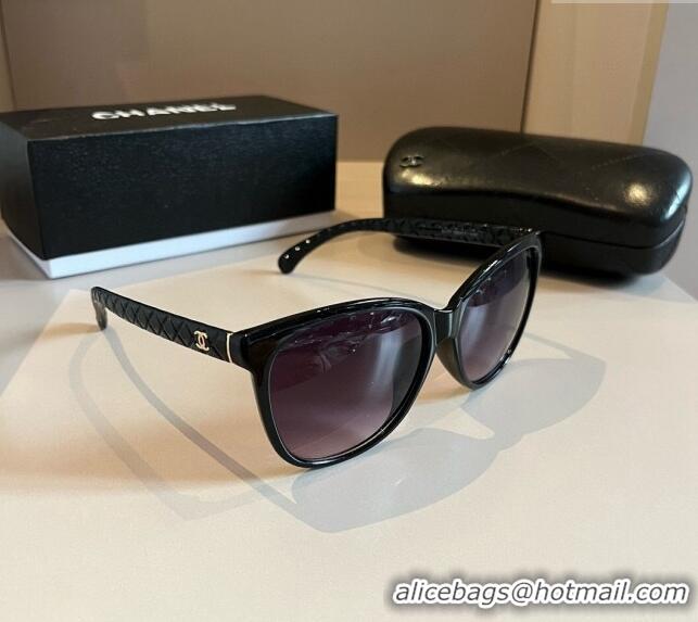 Buy Inexpensive Chanel Sunglasses 041003 Black 2024