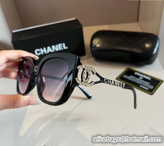 Low Cost Chanel Sunglasses 041005 Black/Purple 2024