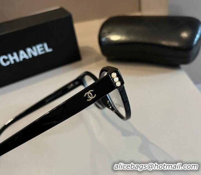 Trendy Design Chanel Sunglasses with Pearls CH3440 Black 2024