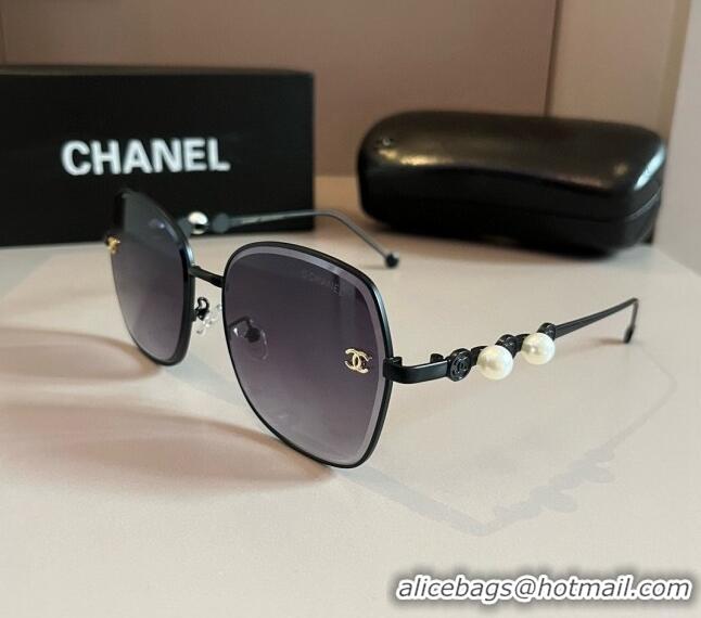 Low Cost Chanel Sunglasses with Pearls CH041007 Grey 2024