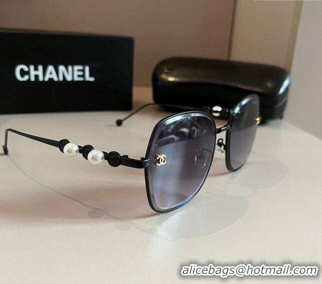 Low Cost Chanel Sunglasses with Pearls CH041007 Grey 2024