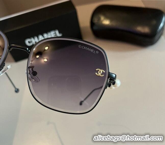 Low Cost Chanel Sunglasses with Pearls CH041007 Grey 2024