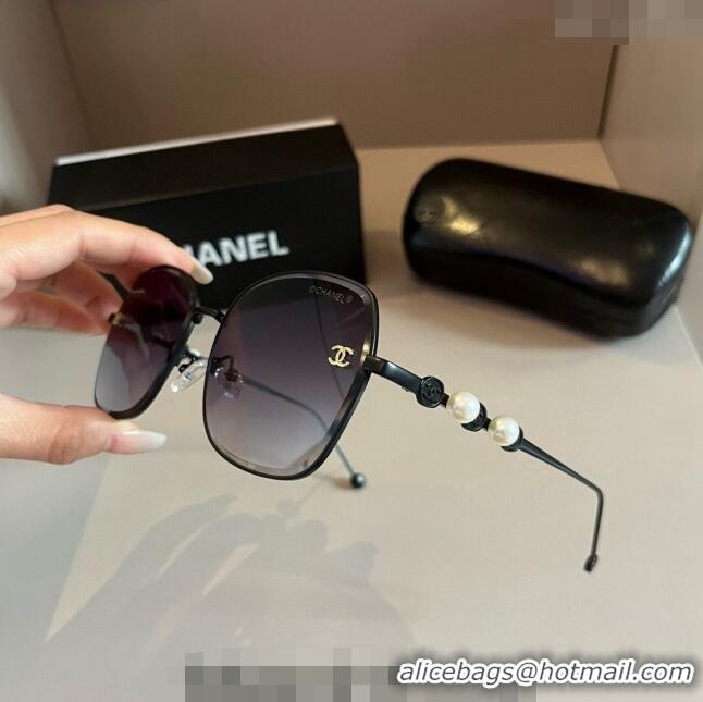 Low Cost Chanel Sunglasses with Pearls CH041007 Grey 2024