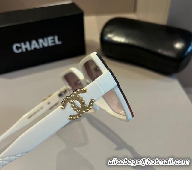 Good Product Chanel Sunglasses CH041008 White 2024 