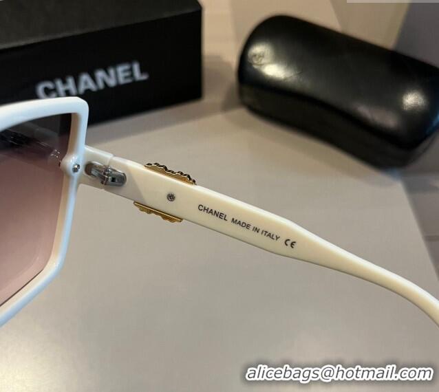 Good Product Chanel Sunglasses CH041008 White 2024 