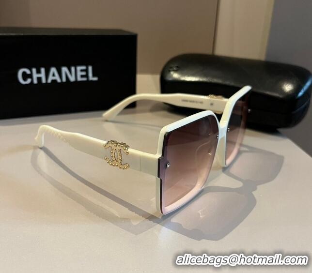 Good Product Chanel Sunglasses CH041008 White 2024 